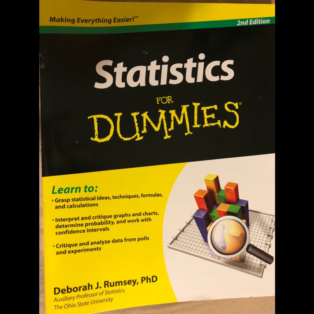 Statics for Dummies Book By Deborah Rumsey